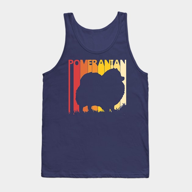 Vintage Pomeranian Dog Tank Top by GWENT